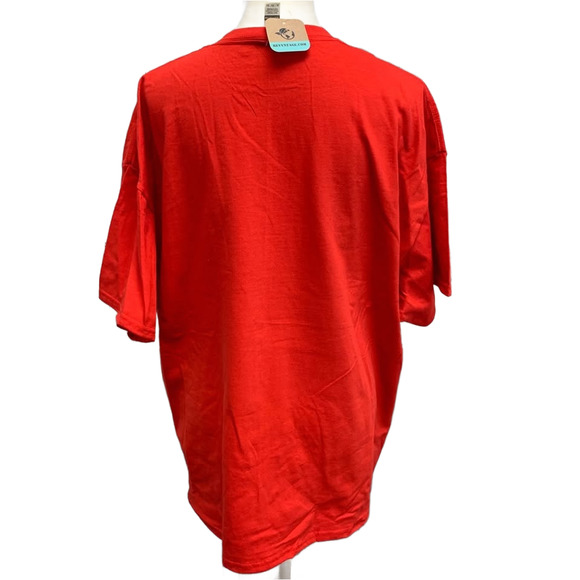 Hand Printed XL Superbowl Here for the Snacks Commercials Halftime Show Tee - Picture 4 of 5